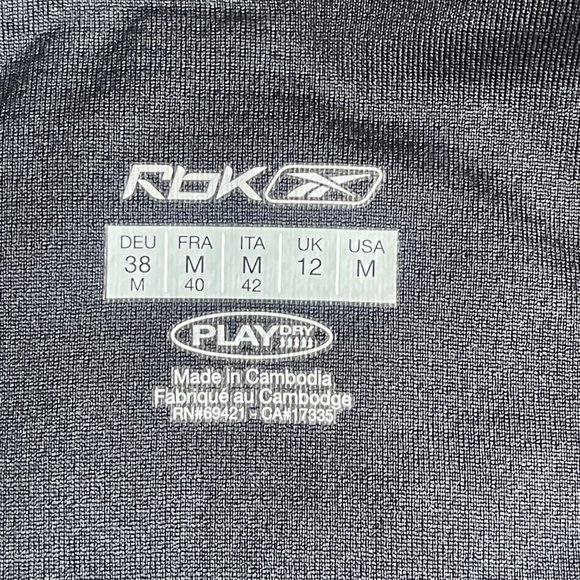 Women's Reebok PlayDry Golf Pickleball Tennis Polo Shirt, Size Medium Black - Picture 9 of 9